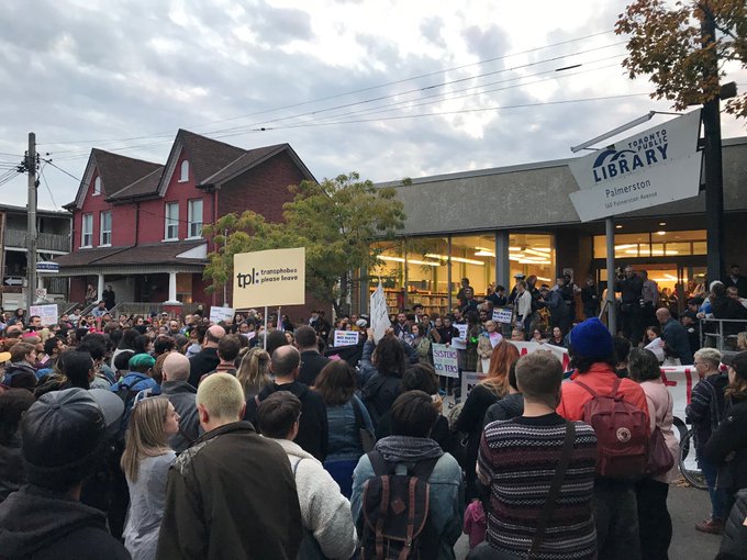 Meeting Room Policy Protests in Toronto, Vancouver