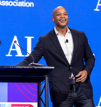 Wes Moore speaking at ALA Midwinter
