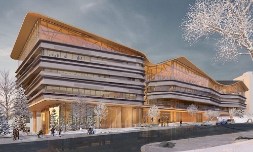 rendering of Ottawa Public Library and Library and Archives Canada