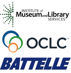 IMLS, OCLC, and Battelle Memorial Institute logos