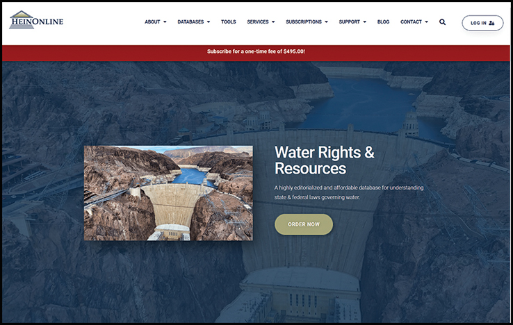 HeinOnline’s Water Rights & Resources | eReviews