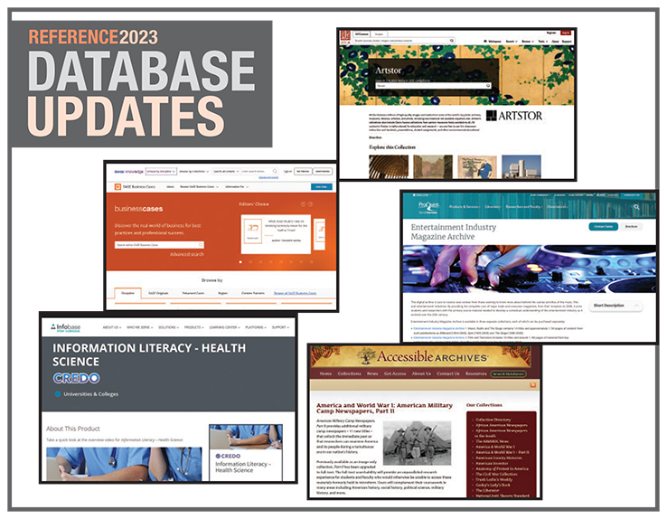 Updates to Databases | Additions and Changes to Reference Products