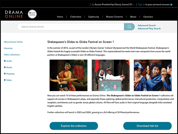 Shakespeare’s Globe to Globe Festival on Drama Online | eReview