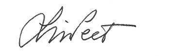 Lisa Peet signature