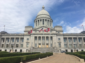 exterior shot of Arkansas State Capitol
