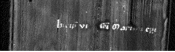 white text fragment on black background
