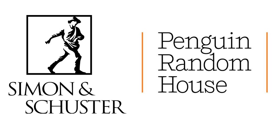 Penguin Random House and Simon & Schuster logos stacked