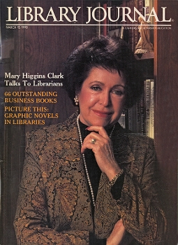 Mary Higgins Clark on Library Journal's March 15, 1990 cover