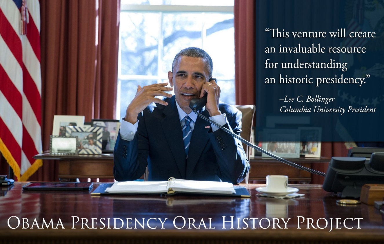 Columbia to Produce Obama Presidential Oral History