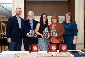 Sustainable Libraries Certification Program recipients at NYLA awards