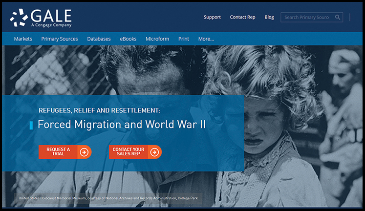Gale Refugees, Relief, and Resettlement: Forced Migration and World War II database | Reference eReviews