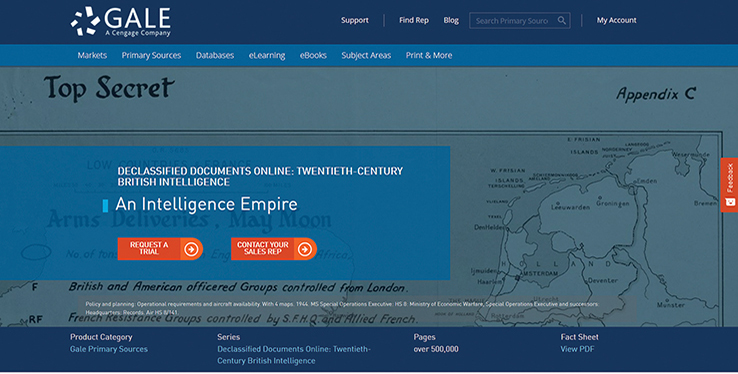 Declassified Documents Online: Twentieth-Century British Intelligence | Reference eReviews