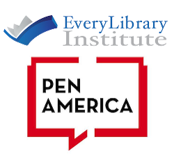 EveryLibrary Institute and PEN America logos
