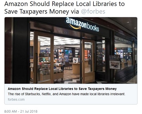 Forbes Article Sparks Impassioned Defense of Libraries