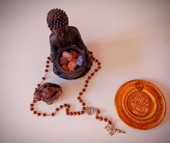 Rosary and other religious objects
