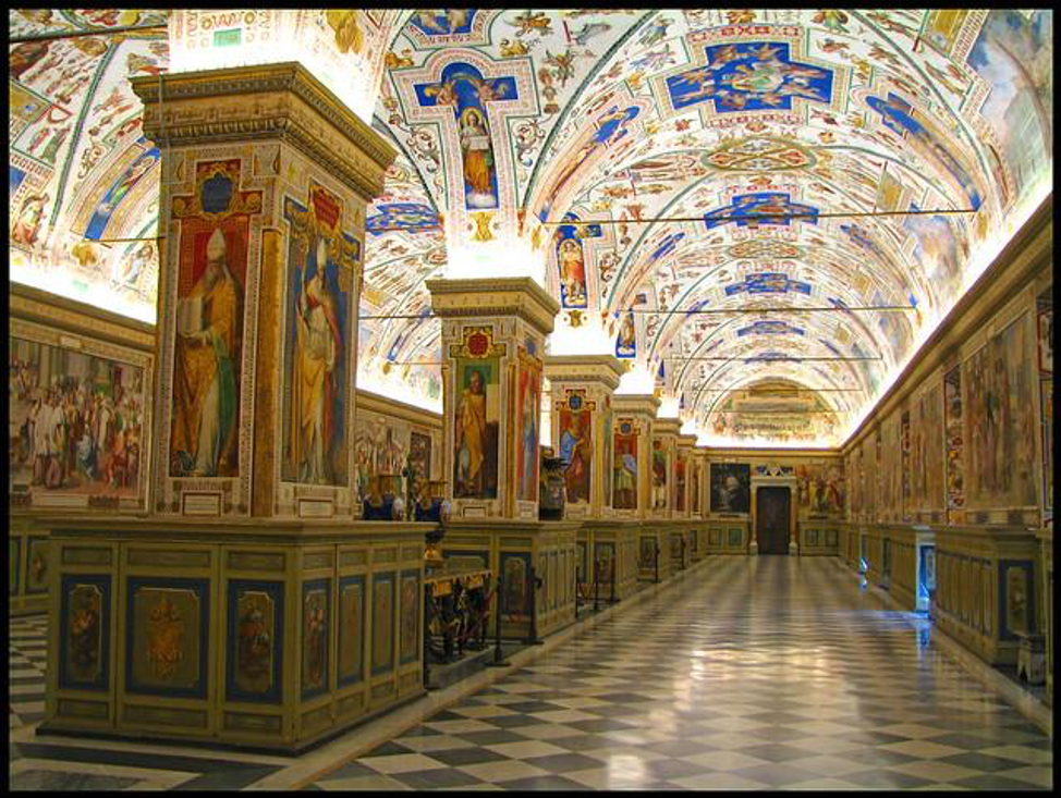 Vatican library interior